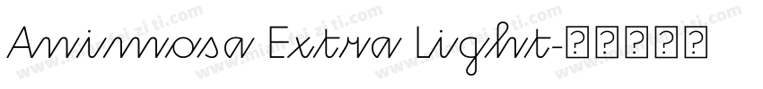 Animosa Extra Light字体转换